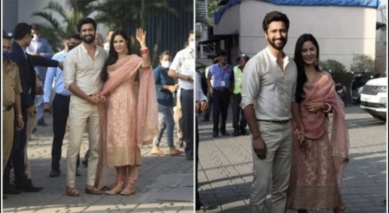 Newly wed Katrina Kaif & Vicky Kaushal back from their honeymoon- they look adorable together, touch wood for the jodi