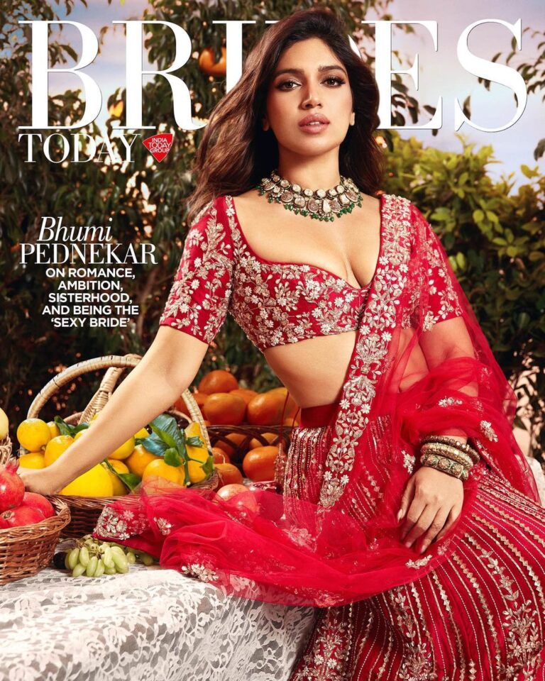 Bhumi Pednekar on Cover of Brides Today Latest Digital Edition