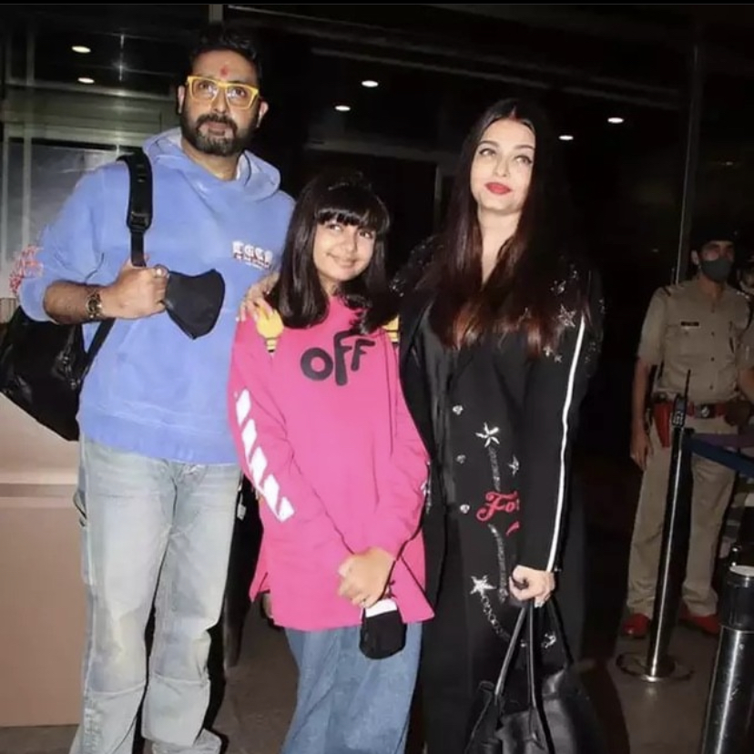 Aishwarya Rai Bachhan, Abhishek Bachchan & Aradhya Bachchan Leaves For 