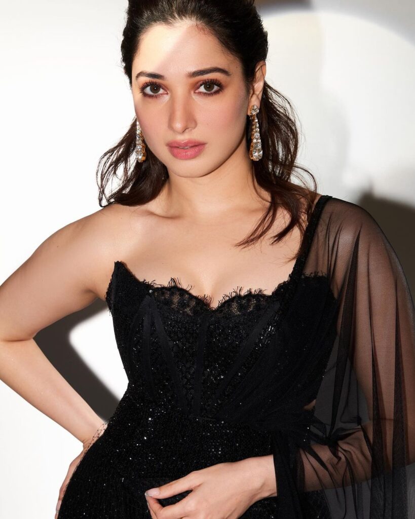 Tamanna Bhatia Is A Sight To Behold In Black Ensemble Bollywood Juncture